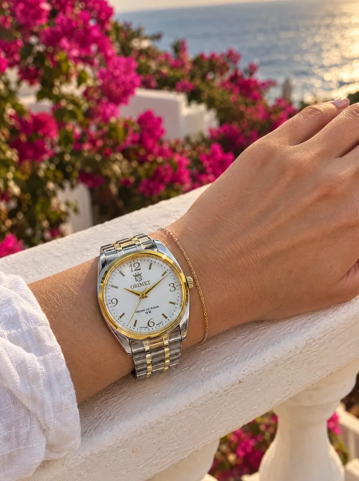 Taormina Bicolor blanco, mujer